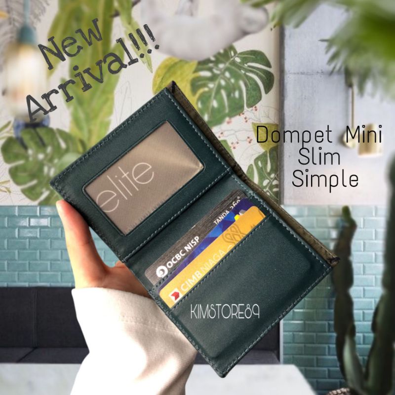 DOMPET LIPAT UANG MINI TIPIS / DOMPET KARTU PRIA WANITA MINI SLIM SIMPLE SLOT KARTU SLOT