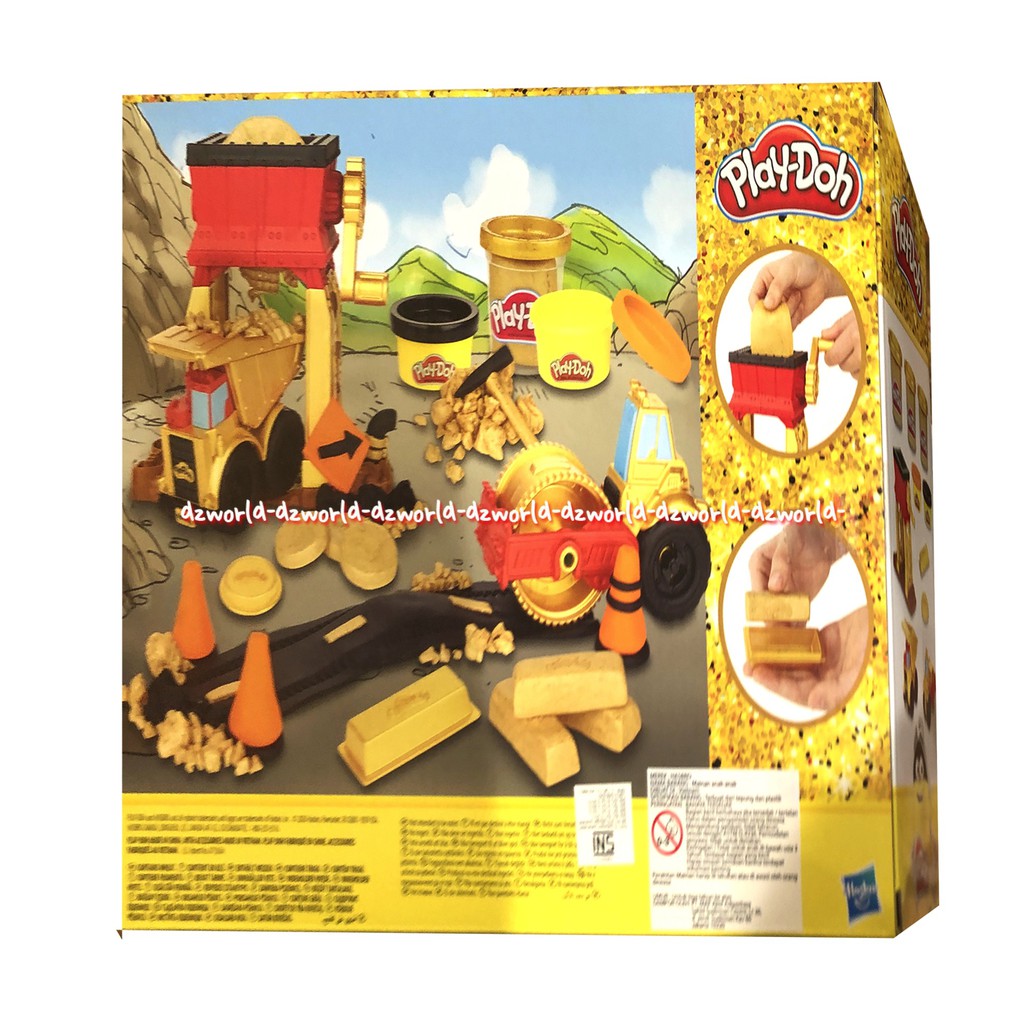 Play-Doh Dig N Gold Mainan Lilin Playdoh Tambang Emas Dengan Truck Field Truk Play doh