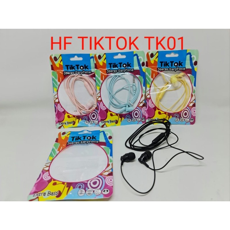 PROMO HANDSFREE TIKTOK ALL NEW EXTRABASS NEW EARPHONE 2021