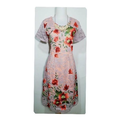 ASYERA - XL - Party dress brokat bordir