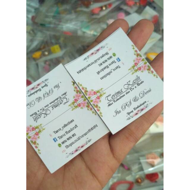 

Thanks Card sovenir (100 lembar)