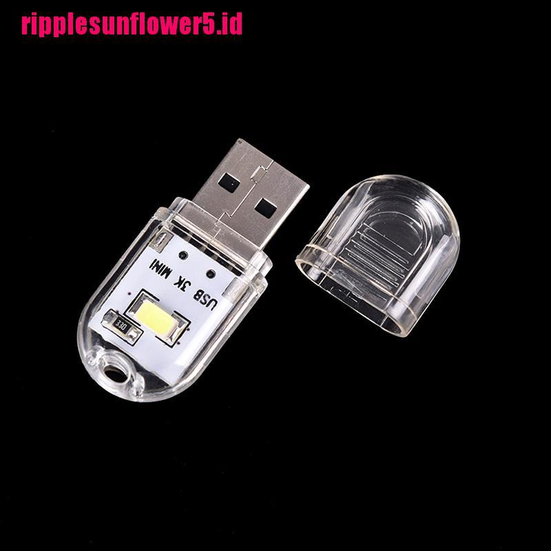 1pc Lampu Malam LED USB Mini Portable Untuk PC / Laptop