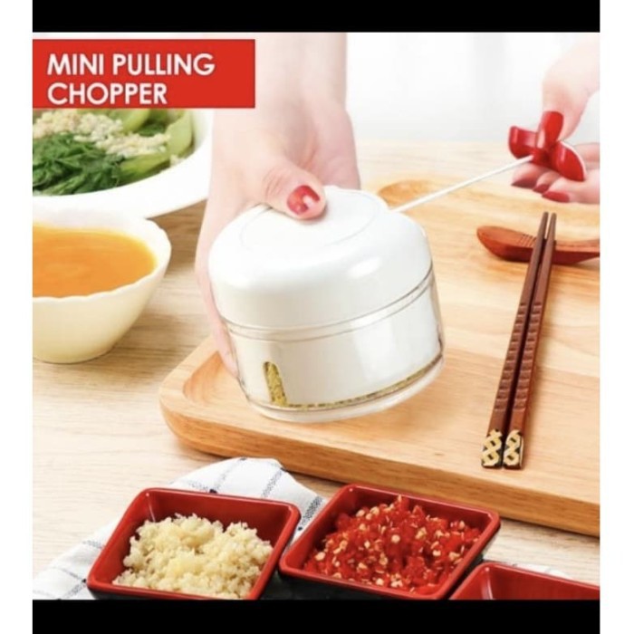 Mini Food Chopper / Speedy Chopper Mini Blender Tangan Manual Tarik