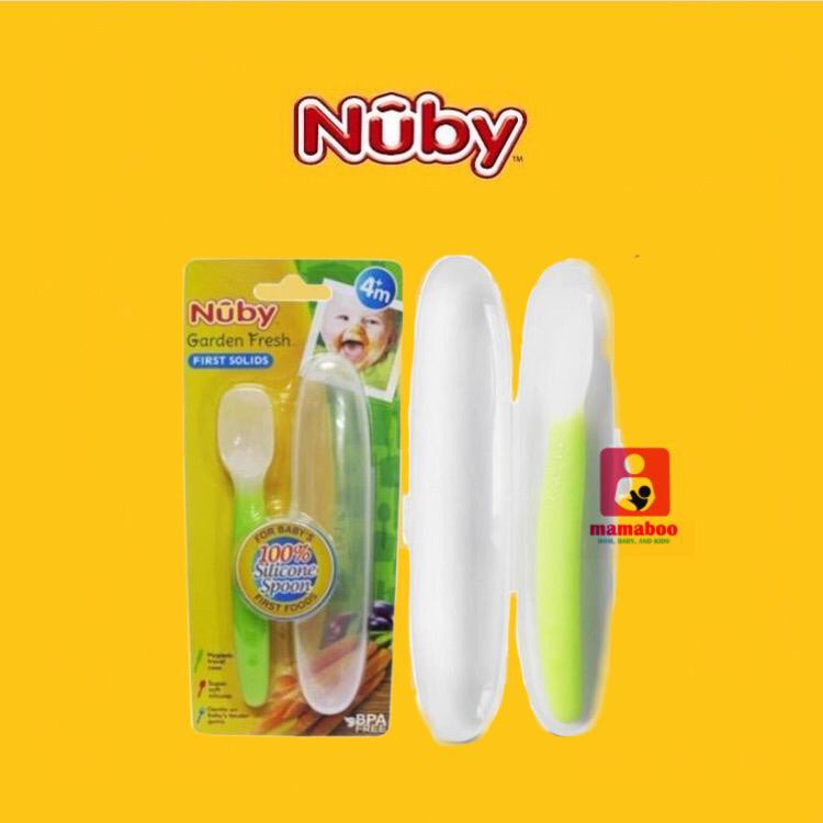 Nuby - Sendok Makan Silicon 4m+