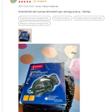 マ ORIGINAL Klakson denso keong waterproof + kabel relay denso complete 61107 70447 DLL avanza xenia 
