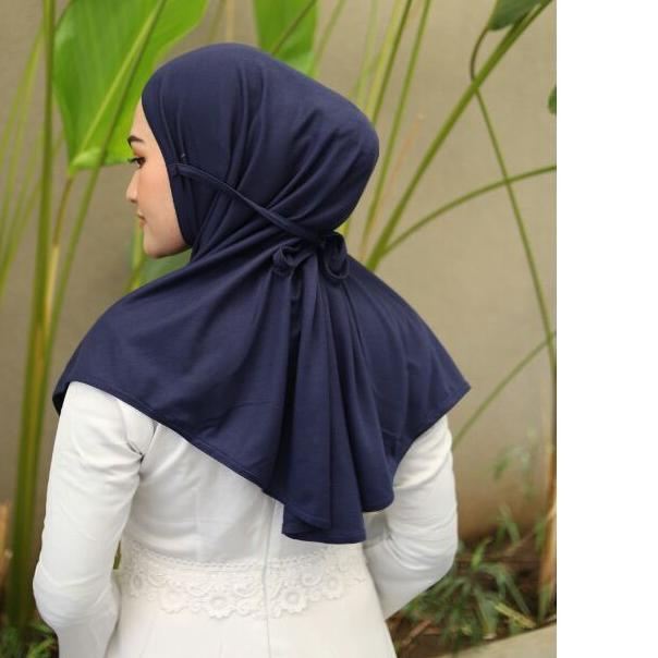 ♩ hijab instan khimar bergo maryam bahan kaos size M ☪