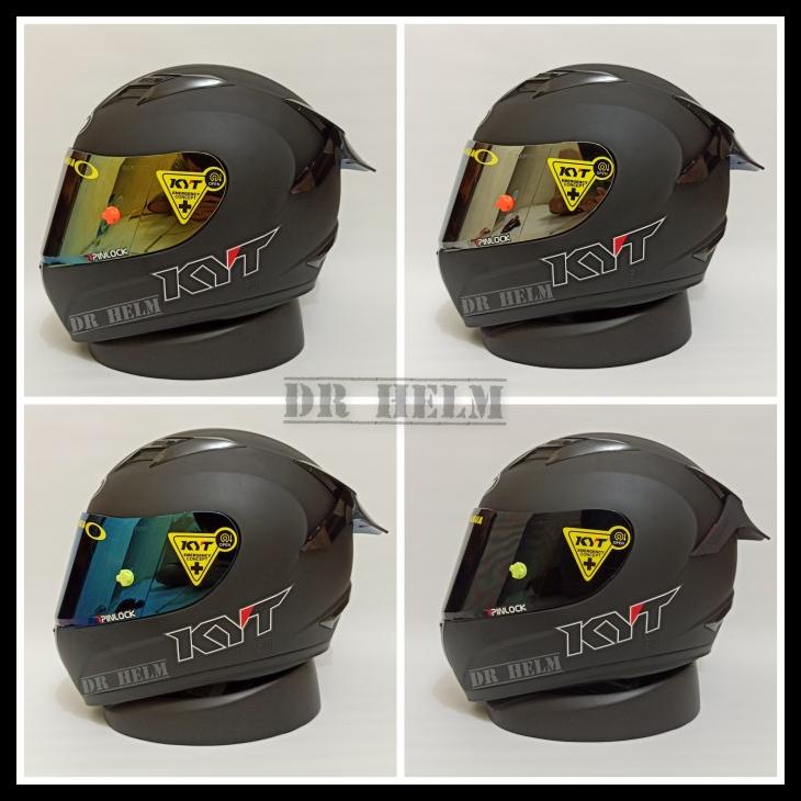 Helm Kyt R10 Black Doff Full Face Paket Ganteng