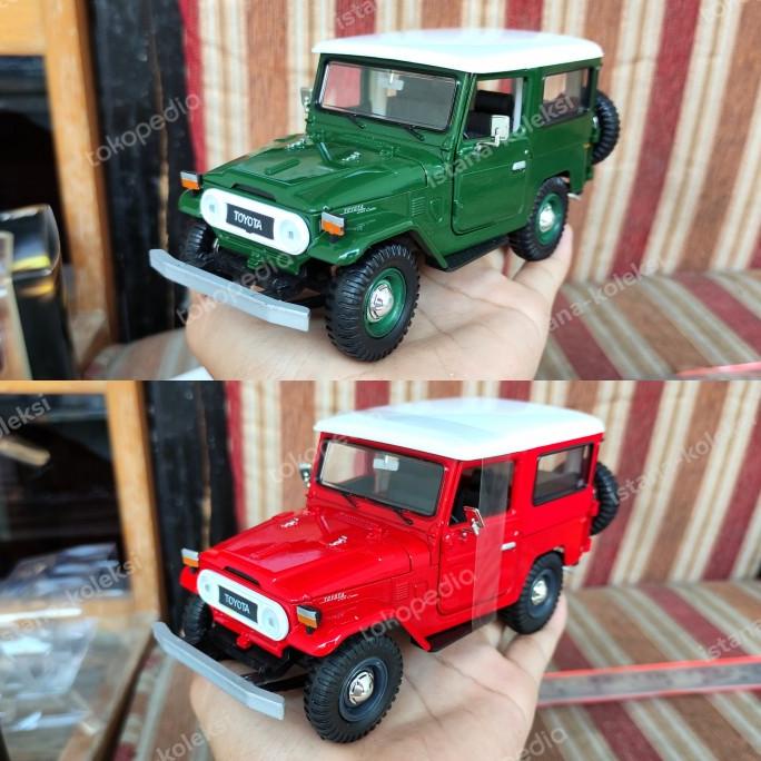 Diecast Miniatur Mobil Jeep Hardtop Toyota Land Cruiser Fj40 Tlc