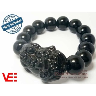  Gelang  Batu Natural Black  Onyx Black  jade  Giok Hitam 