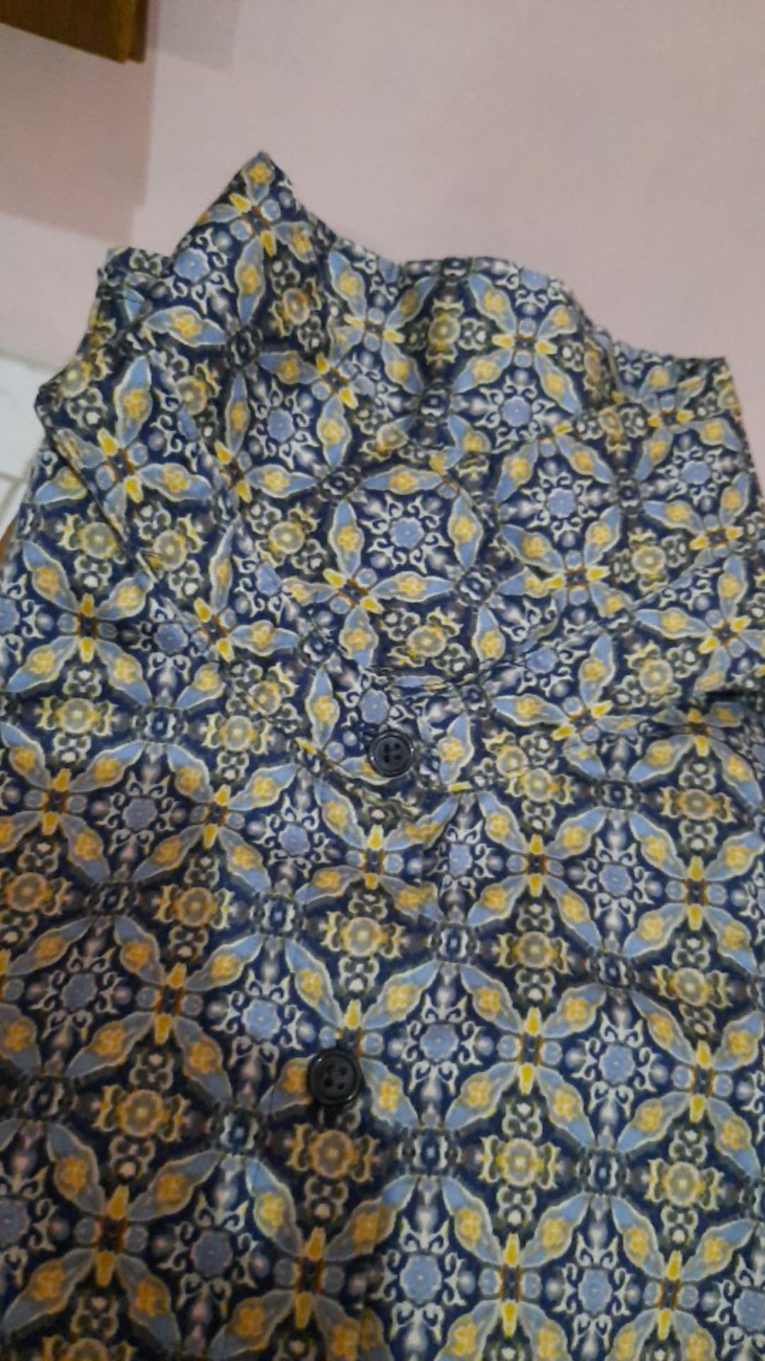 Atasan Kemeja Wanita Motif Batik (vh02 Ethnic Shirt)