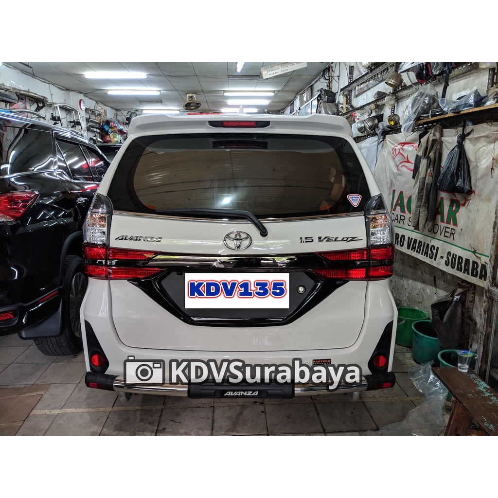 100% Stainless Bemper Belakang Reflektor Avanza Xenia Bulat Oval