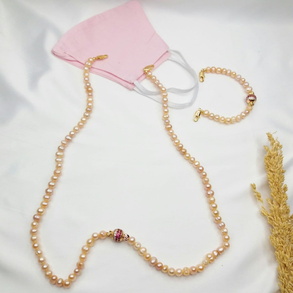 kalung masker mutiara | konektor masker mutiara | konektor hijab masker mutiara