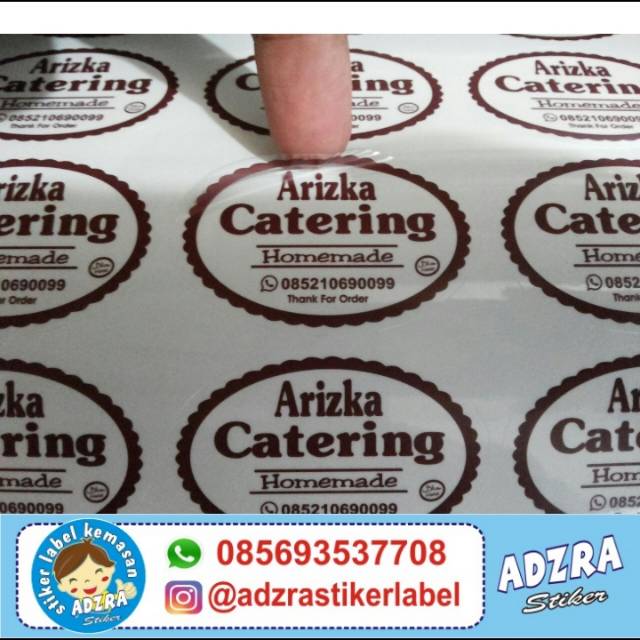 20 Trend Terbaru Contoh  Stiker  Untuk Catering Aneka 