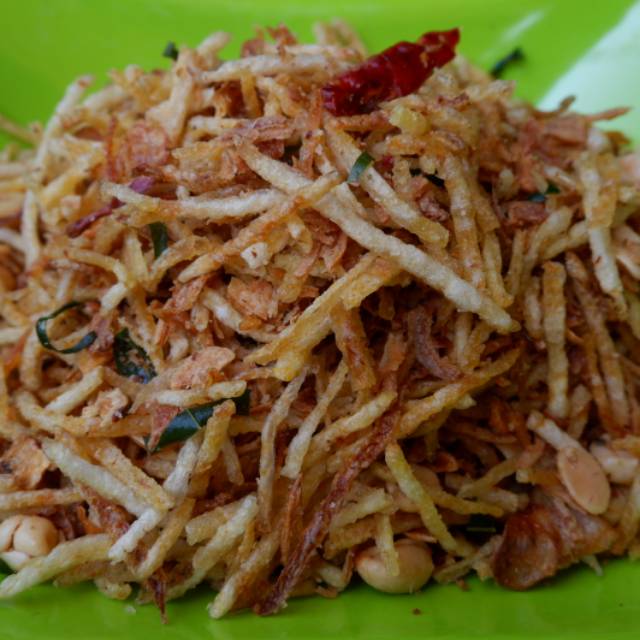 

Sarundeng Kentang Asin pedas