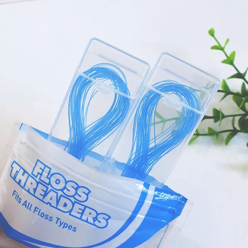Floss Threaders Benang Gigi Untuk Behel Ortho Threader Dental Treader Braces