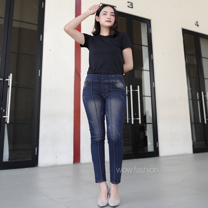 SEON CELANA JEANS WANITA - CELANA JEANS STRECT WANITA SEON