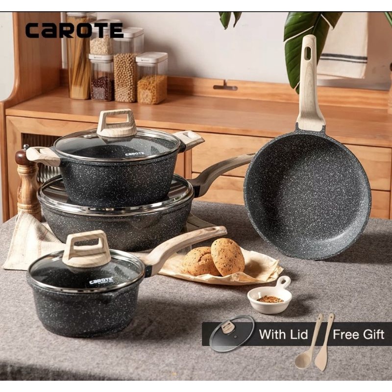 Carote Set Panci granit anti lengket