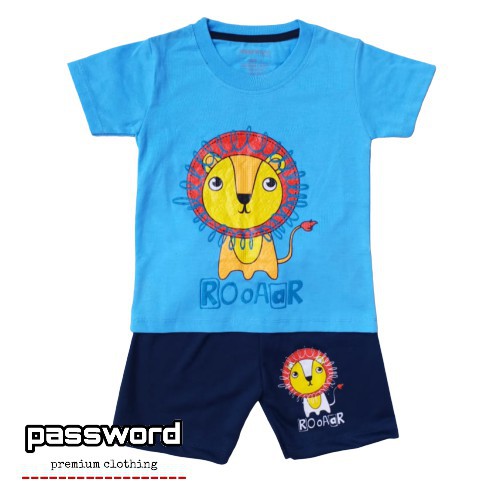 plazababyku FF1 PASSWORD CALL ME LION Setelan Anak 1 - 7 Tahun Baju Anak BerKualitas