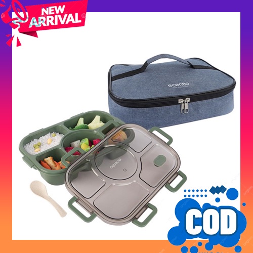 Kotak Makan Anak Anti Tumpah Lunch Box 3 Sekat Lucu Box Bekal Nasi Bento Untuk Perempuan Laki-Laki C