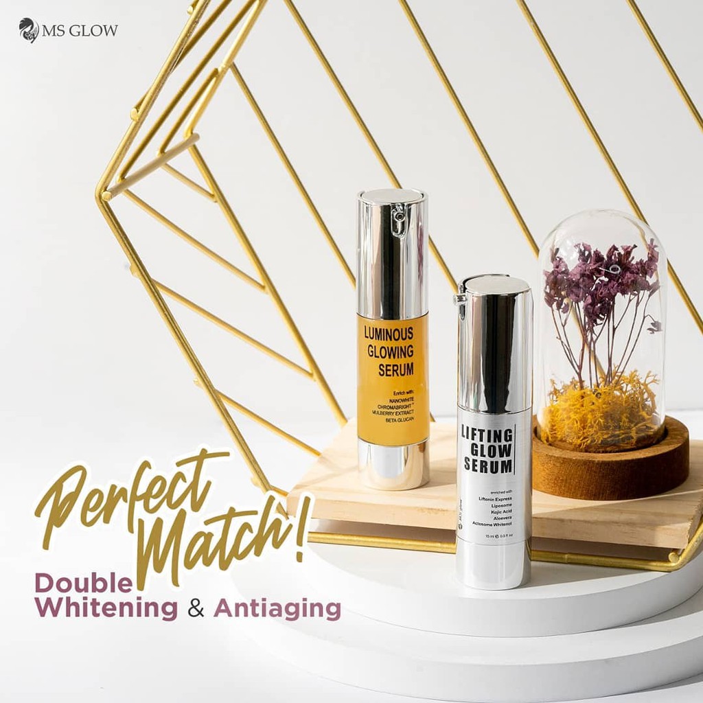 PERFECT MATCH / SERUM LIFTING DAN SERUM LUMINOUS MS GLOW / best seller