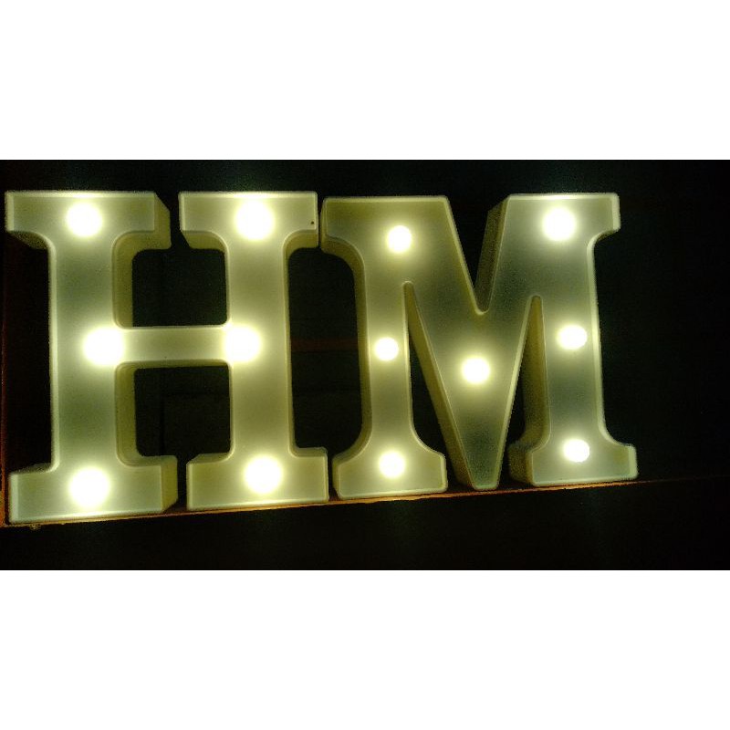 LAMPU HURUF | LAMPU TIDUR | HIASAN KAMAR | LAMPU HIAS