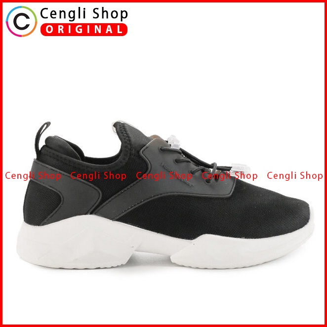 SEPATU SNEAKER WANITA HUSH PUPPIES ORIGINAL CASUAL BRANDED BLACK HW57