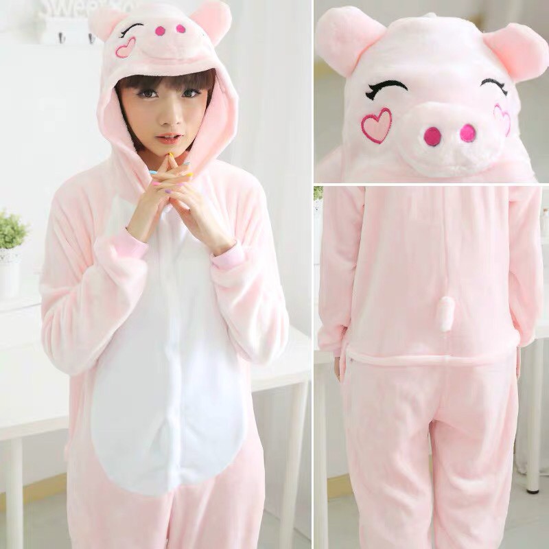 KOSTUM BAJU ONESIE PIG PIGGY BABI PIYAMA ANAK