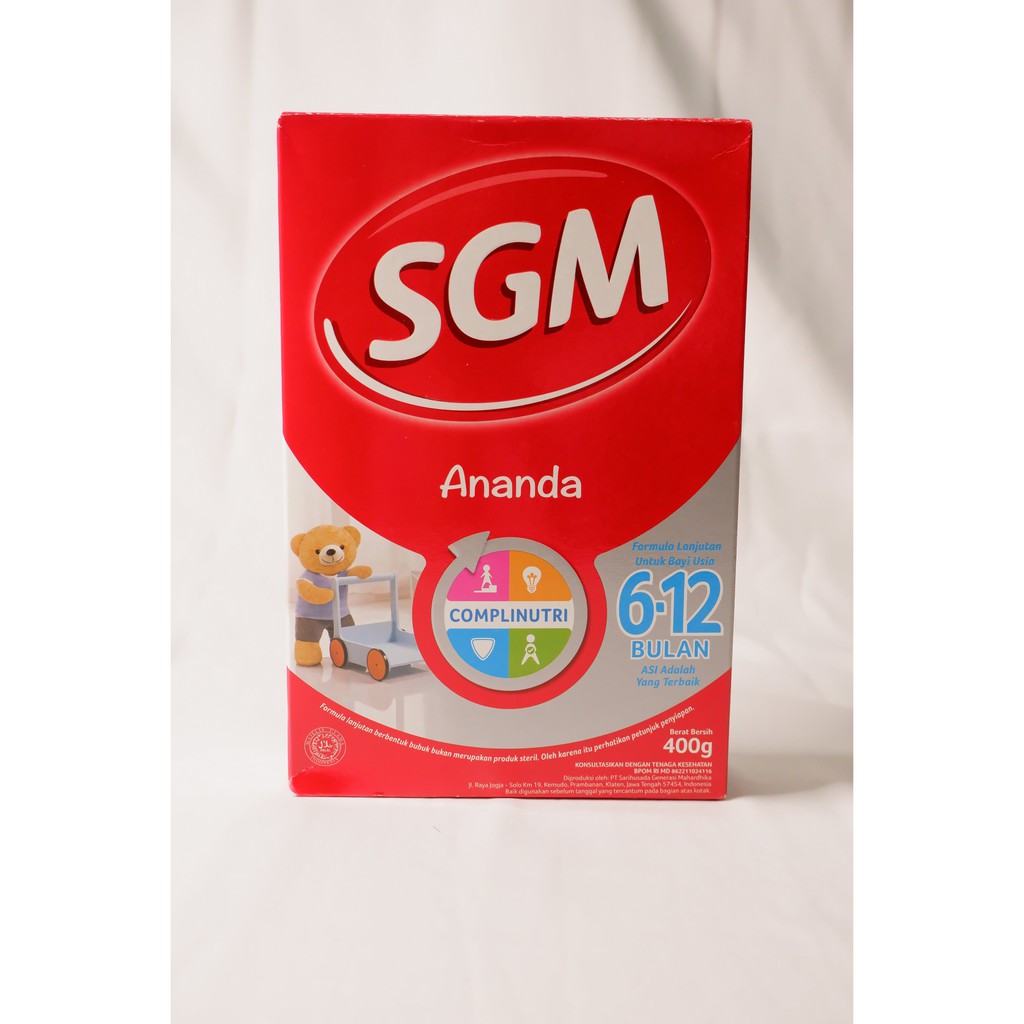 

SGM Ananda (6-12 Bulan) Formula Bayi Bubuk 400 GR