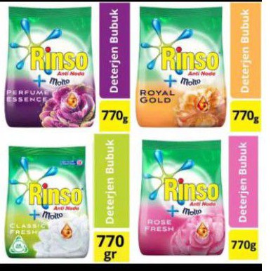 Rinso bubuk/Rinso 770gr/Deterjen bubuk