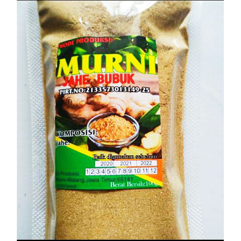 

BUBUK jahe EMPRIT MURNI tanpa gula 100 gr