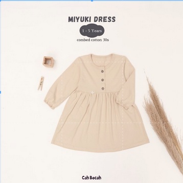 miyuki dress anak lengan panjang