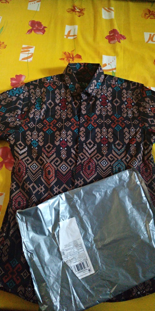 [ready Big Size] Babedo Kemeja Batik Pria Slim Fit Motif Songket Minang Premium Lengan Pendek