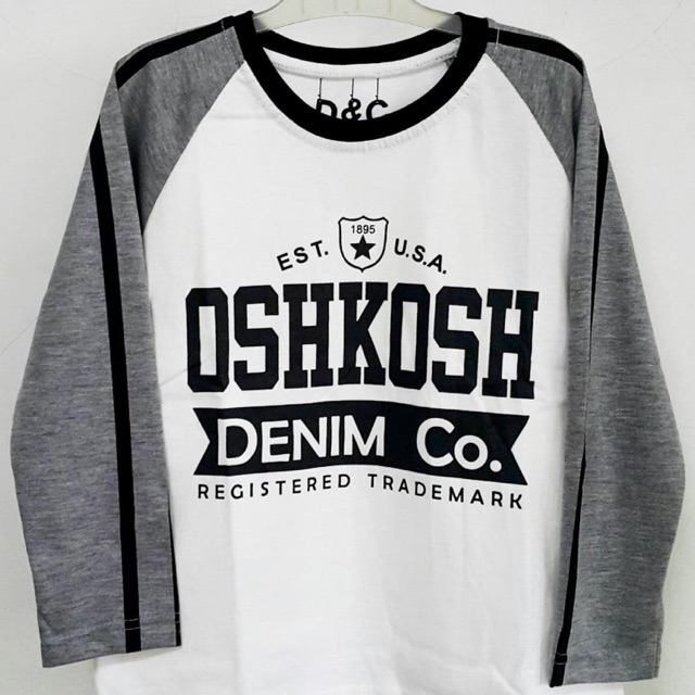 Kaos lengan panjang osh denim 1- 10 tahun