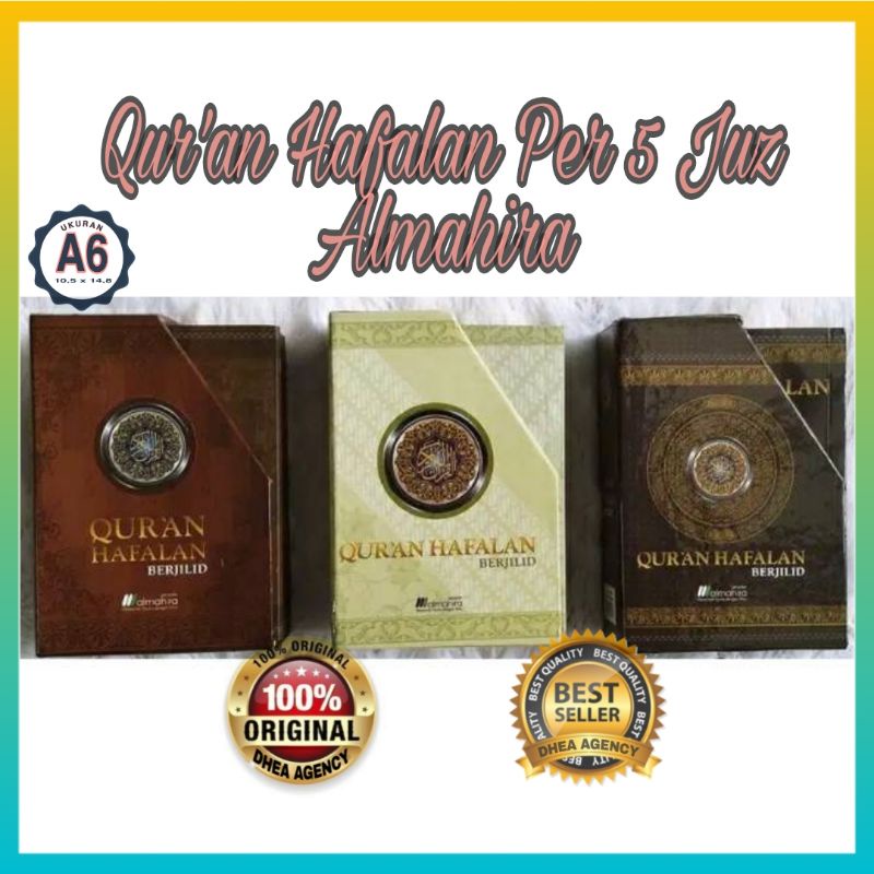 Al Quran Hafalan Per 5 Juz Saku 6 Jilid BOX Almahira