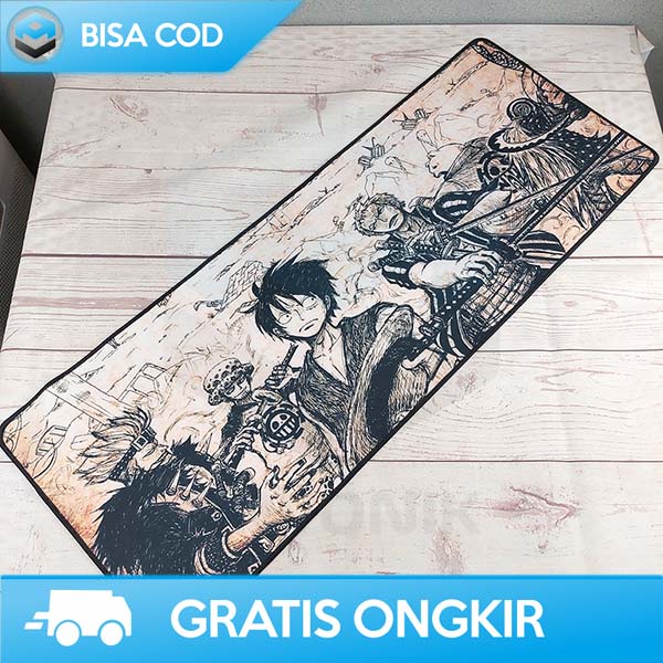 MOUSE PAD GAMING GAMBAR ONE PIECE XL PROFESSIONAL ANTI LICIN 30X80 CM