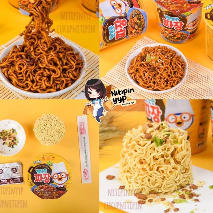 

READY 9021 [ASLI KOREA] Paldo Pororo Noodle Jjajang / Spaghetti - Mie Jajangmyun Mie Cup Anak (65gr) ㆊ