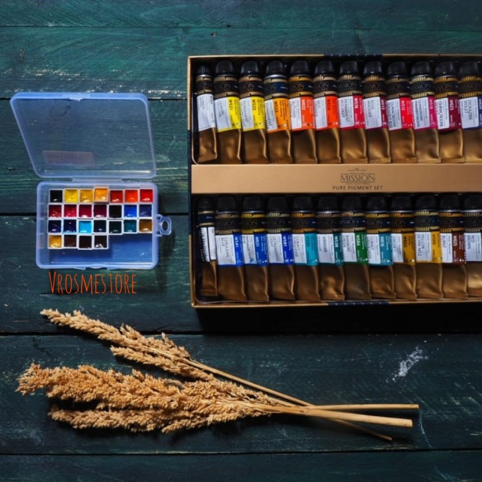

(TERLARIS) Mijello Mission Gold Watercolor share in minipan 24 Warna + Bonus 1 wa