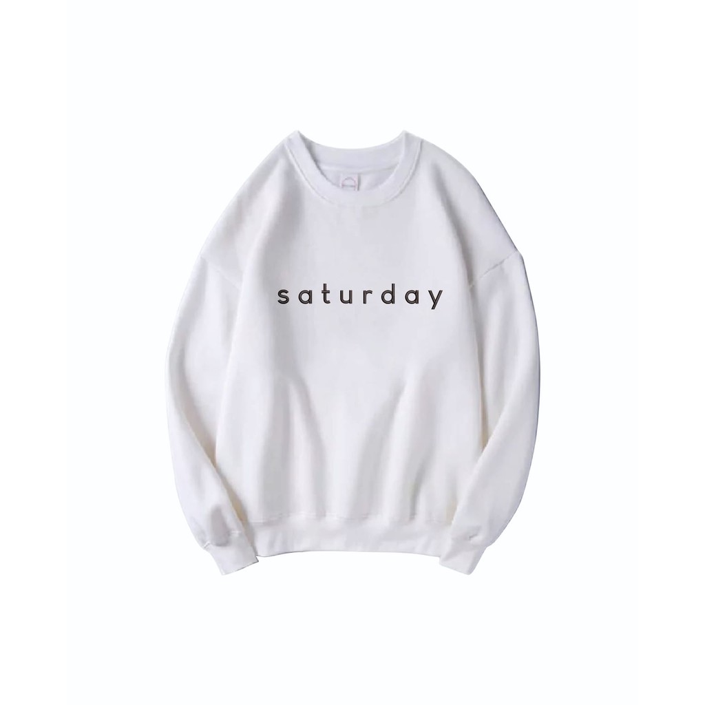 SATURDAY BORDIR SWEATER / SWEATER UNISEX / SWEATER BORDIR