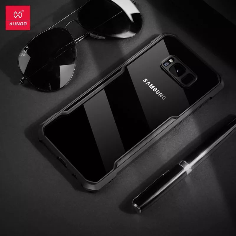 CASE SAMSUNG S8 / SAMSUNG S8 PLUS / SAMSUNG S9 PLUS XUNDD BEATLE ORIGINAL SOFT HARD CASE HYBRID ARMOR - CLEAR LIST BLACK