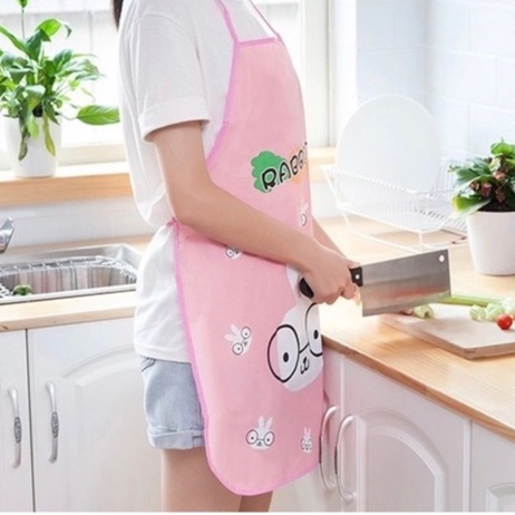 Celemek Masak Anti Air Apron Dapur Clemek Motif Karakter