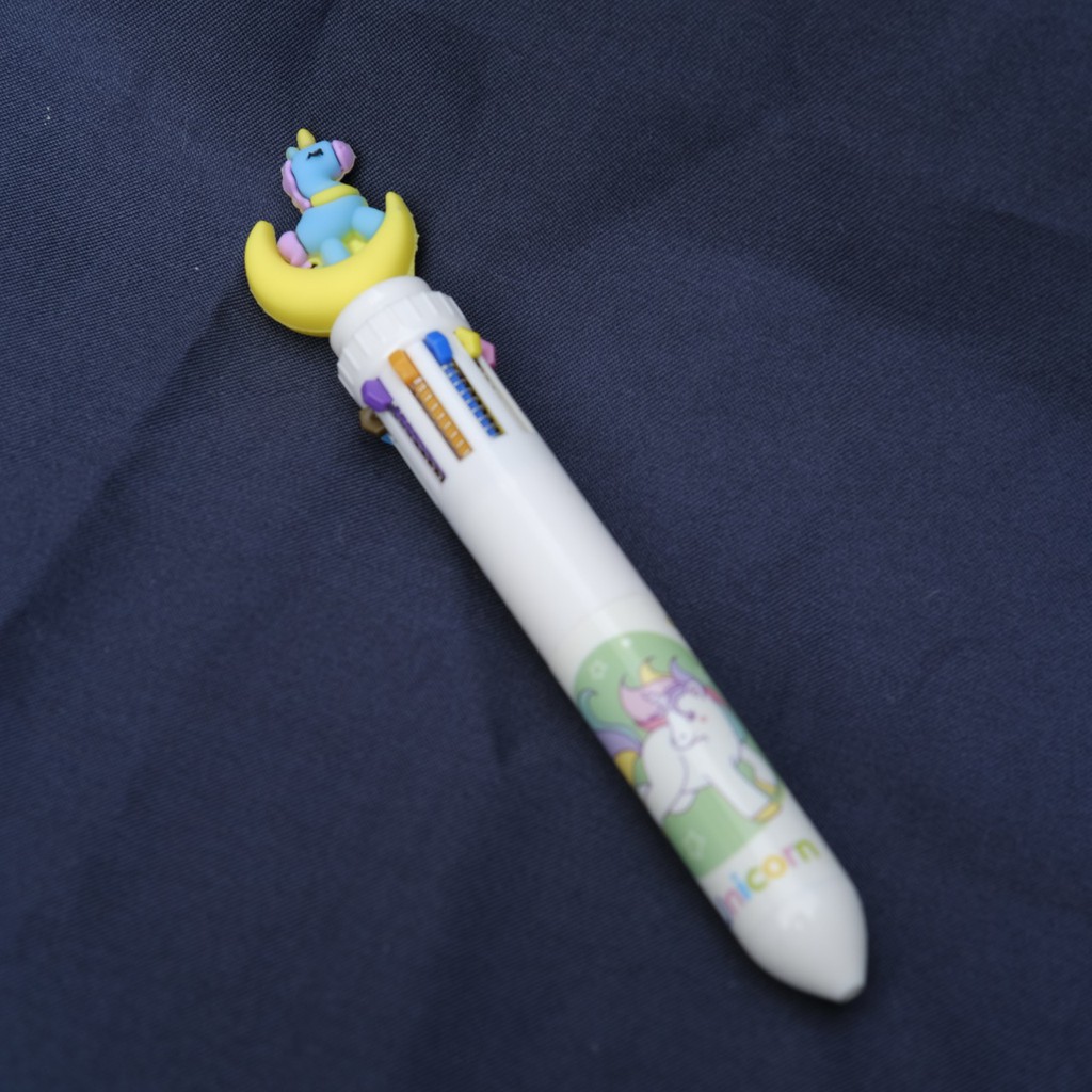 PEN CETEK 10 WARNA UNICORN BOLPEN UNICORN IMPORT PULPEN LUCU PERALATAN SEKOLAH ALAT TULIS UNICORN!!!
