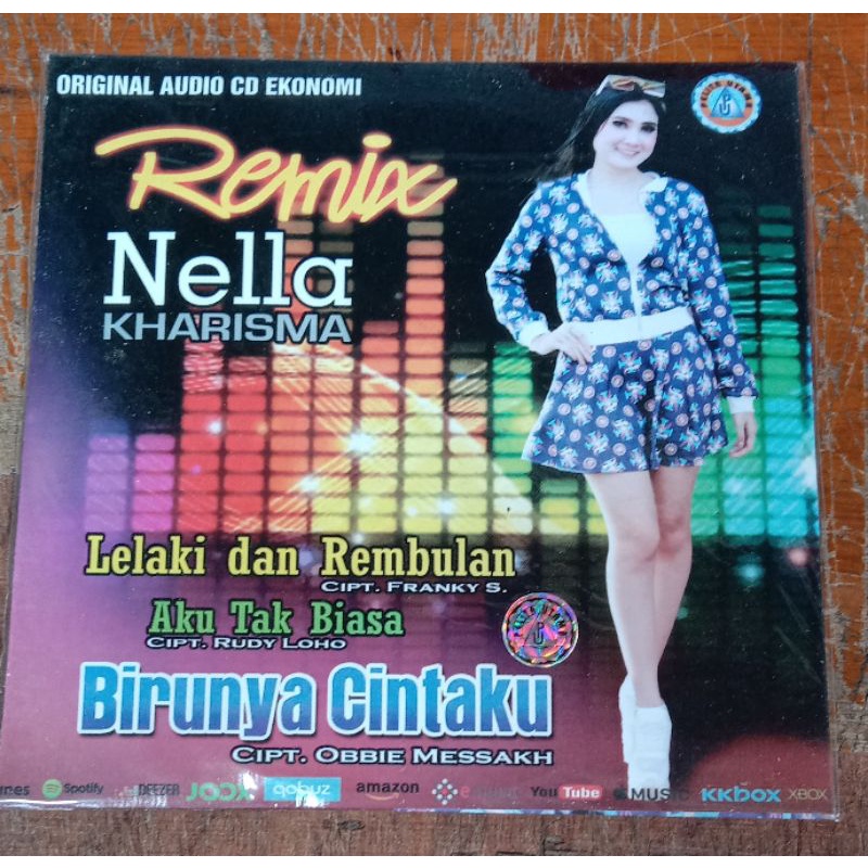 Kaset CD Audio original lagu Remix Nella kharisma