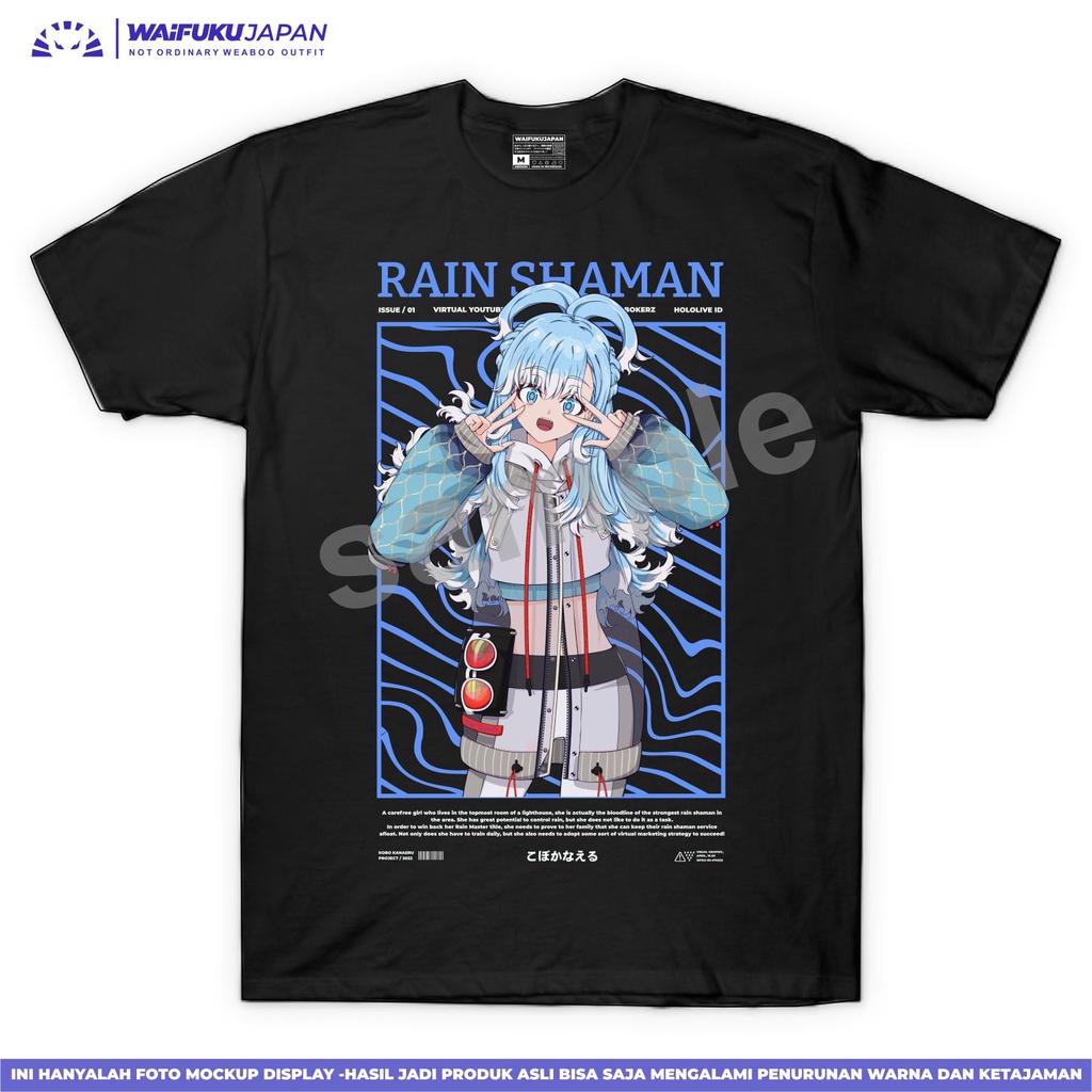 T-shirt Kaos Hololive Indonesia - Kobo Kanaeru " Rain Shaman "