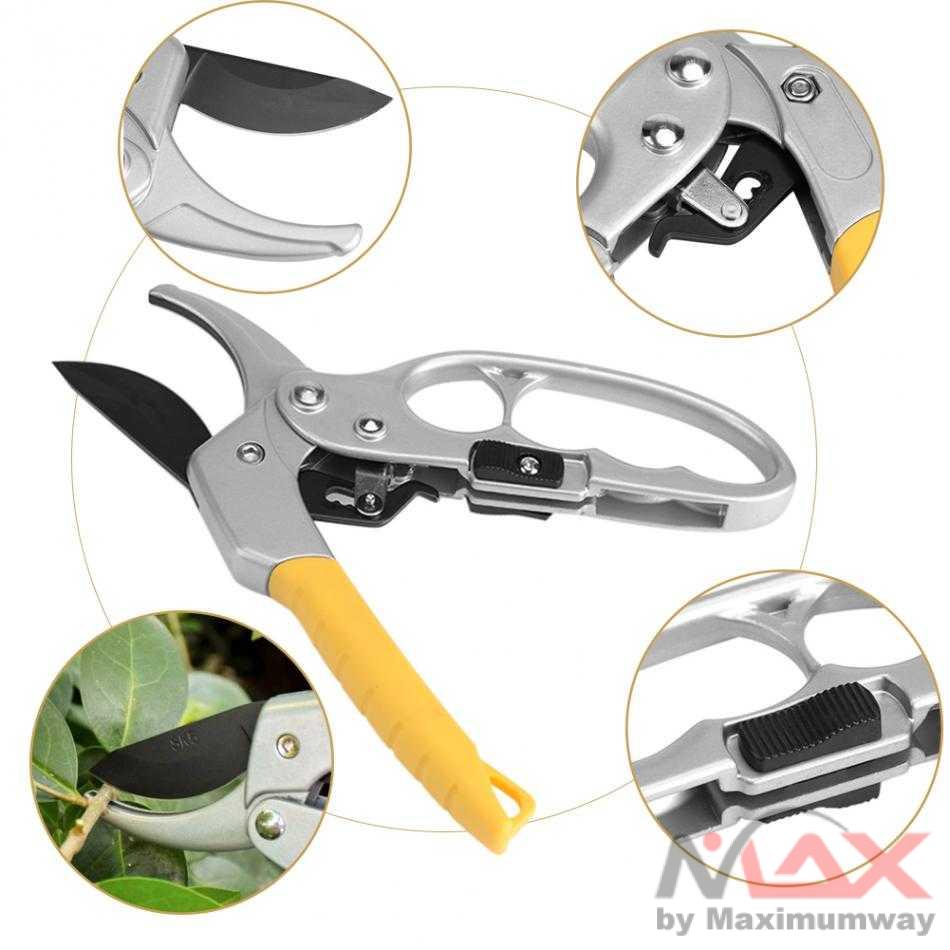 Gunting Ranting Batang Tanaman Cutter Knifezer Gunting Taman Ranting Garden Pruning Shear Scissors - W238 Warna Silver