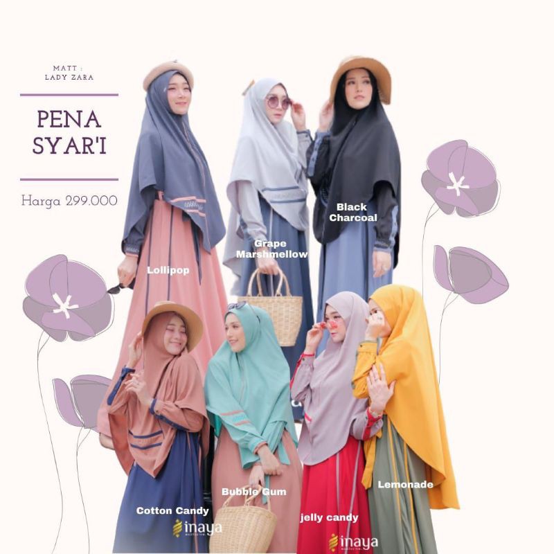 GAMIS PENA SYARI BY INAYAH