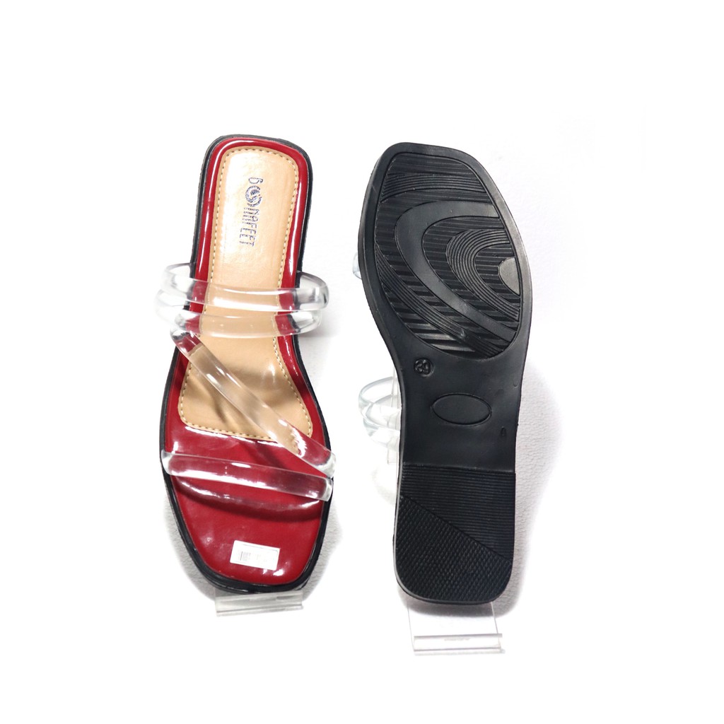 sbm_store - Bonafeet Sandals Wanita Flat Mika Jelly Transparan