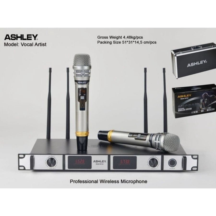 Mic Wireless ASHLEY Vocal Artist 1 - vokal artis Original