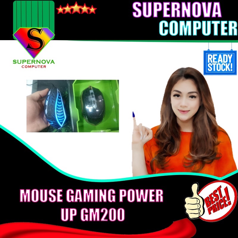MOUSE GAMING POWER UP GM200