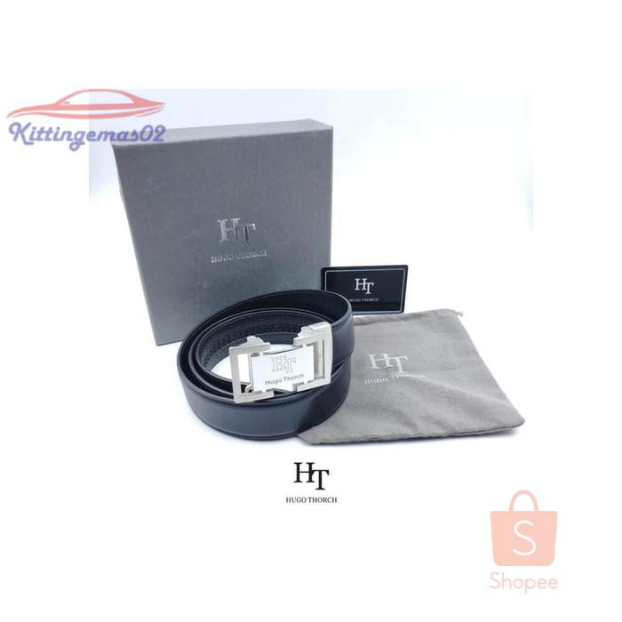IKAT PINGGANG PRIA GESPER SABUK KTG2I877 KULIT ASLI ORIGINAL HUGO THORCH 811