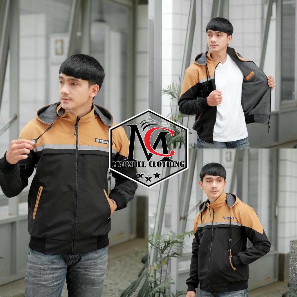 RCL - Jaket Pria Bolak Balik Taslan / Jaket BB Waterproof / Jaket Motor / Jaket Murah HGR